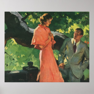 Vintage Proposal; Will You Marry Me? Poster