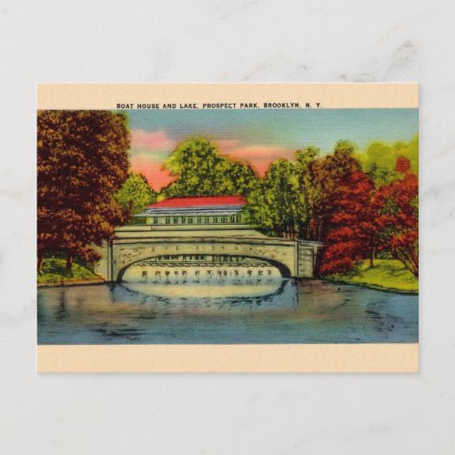 Vintage Prospect Park Brooklyn NY Postcard