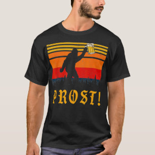 Vintage PROST Bigfoot Oktoberfest German Beer Drin T-Shirt
