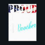 Vintage Proud Airforce Bro With American Flag Gift Canvas Print<br><div class="desc">Vintage Proud Airforce Bro With American Flag Gift</div>