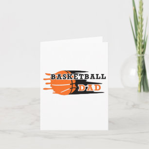 Vintage Proud Basketball Dad Fathers Day Basketbal Card