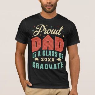 Vintage Proud Dad of Class of 2026 Graduate Retro T-Shirt