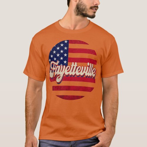 Vintage Proud Name Fayetteville Personalized Style T_Shirt
