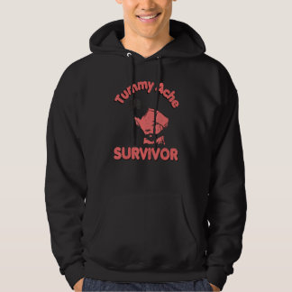 Vintage Proud Tummy Ache Survivor Stomachache IBS Hoodie