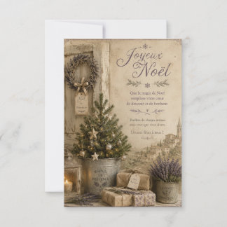 vintage provence french greeting card