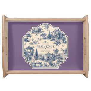 vintage provence label serving tray