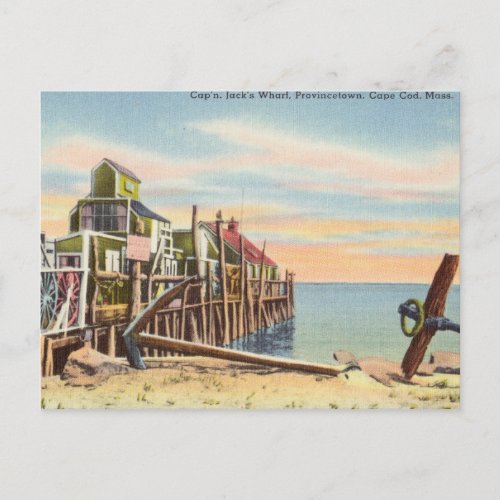 Vintage Provincetown Cape Cod Massachusetts Postcard