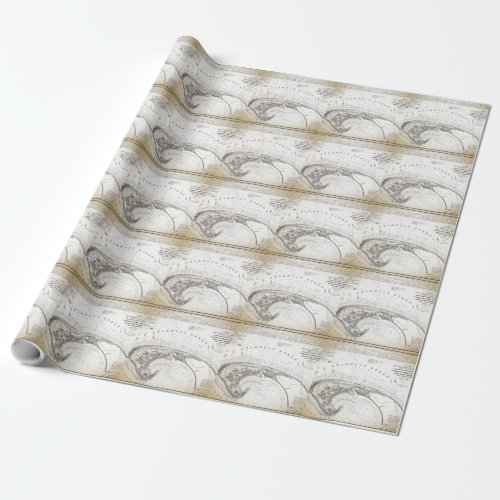 Vintage Provincetown MA Map Wrapping Paper