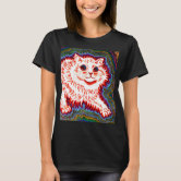 CAT PLAYING A PIANO : Vintage Psychedelic Abstract Louis Wain Print Kids  T-Shirt for Sale by posterbobs