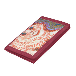 Vintage Psychedelic Cat By Louis Wain Tri-fold Wallet
