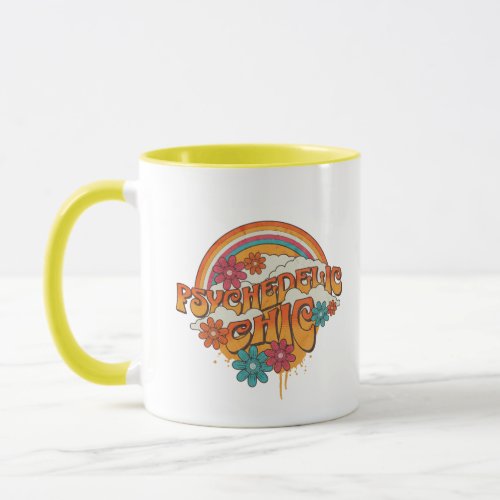 Vintage Psychedelic Chic 70s Retro Mug