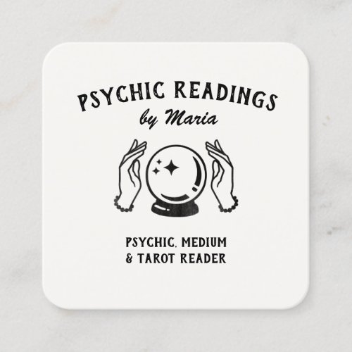 Vintage Psychic Medium Crystal Ball Business Card