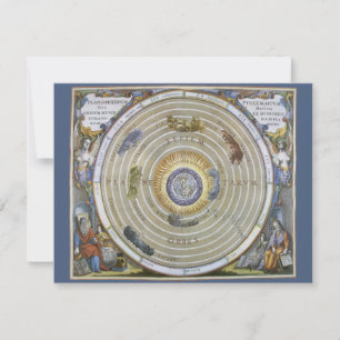 Vintage Ptolemaic Planisphere by Andreas Cellarius