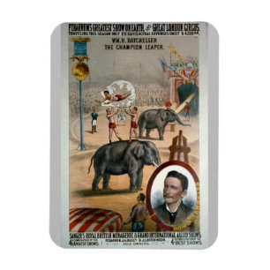 Vintage publicity poster - London Circus Magnet