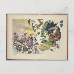 Vintage Puck Magazine Christmas: A Christmas Night Postcard