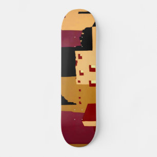 Vintage Pueblos of the Southwest WPA Poster Art Skateboard