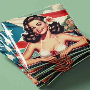 Vintage Puerto Rican Girl Magnet