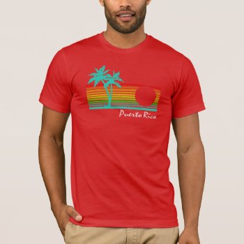 Vintage Puerto Rico - Distressed Design T-shirt by RobotFace at Zazzle
