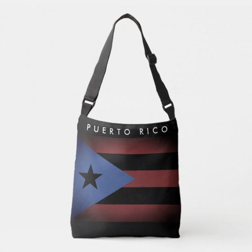 Vintage Puerto Rico flag custom crossbody bag
