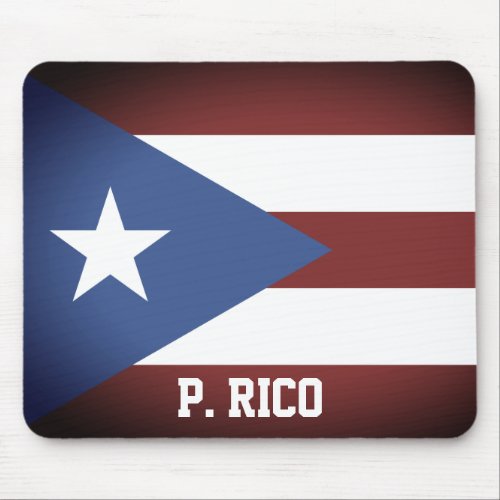 Vintage Puerto Rico flag standard Mouse Pad