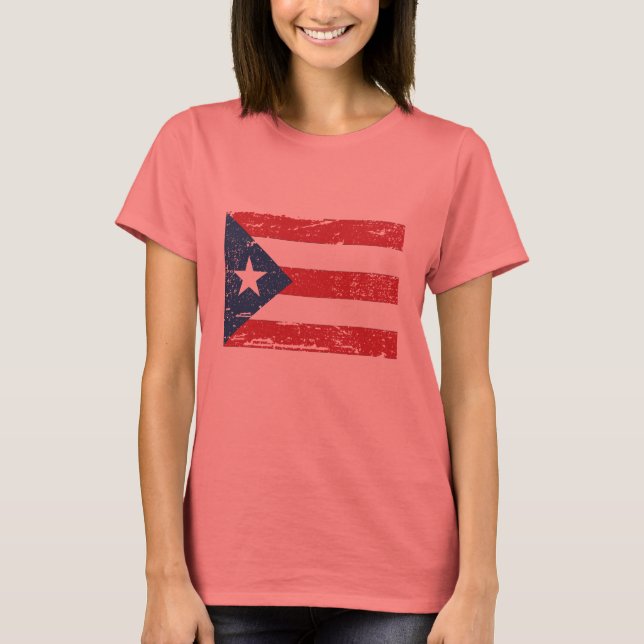 Vintage Puerto Rico Flag T-Shirt (Front)