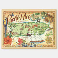 Vintage Puerto Rico Magnet