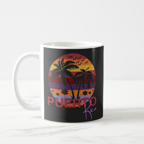 Vintage Puerto Rico Summer Beach Coffee Mug