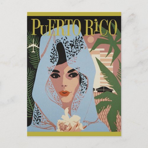 Vintage Puerto Rico Travel Postcard