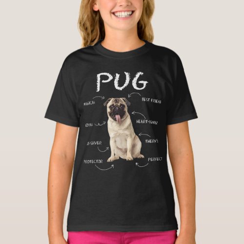 Vintage Pug Dog  Perfect Gift Ideas Pet Lover T_Shirt