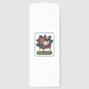 Vintage Pug Life Cool Dog Sunglasses Design_1 Bookmarks