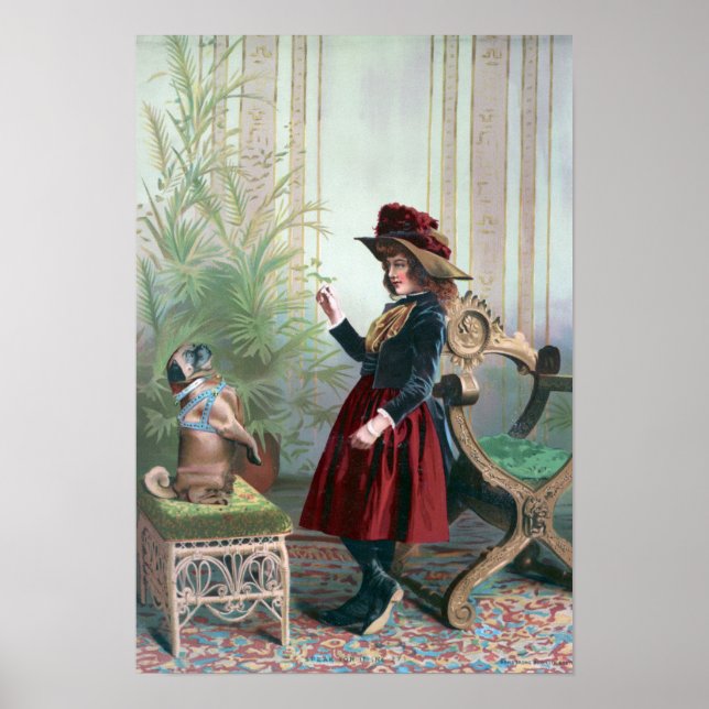 Vintage Pug Poster (Front)