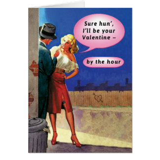 Vintage Pulp Fiction Proposition Valentine card