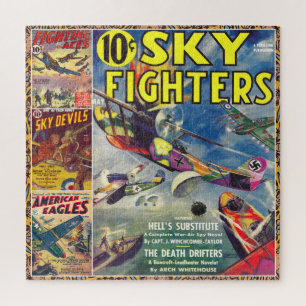 vintage PULP MAGAZINE COVER ART 1930-40S Jigsaw Puzzle