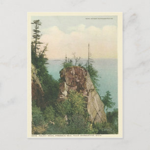 Vintage Pulpit Rock Marquette Michigan Postcard