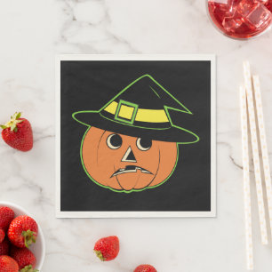 Vintage Pumpin Witch  Napkins