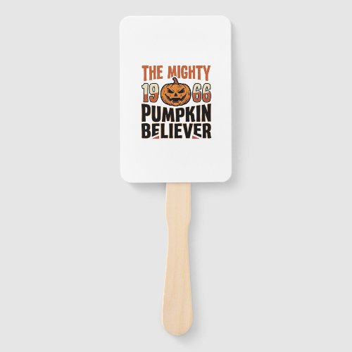 Vintage Pumpkin Believer Halloween Shirt Design_1 Hand Fan