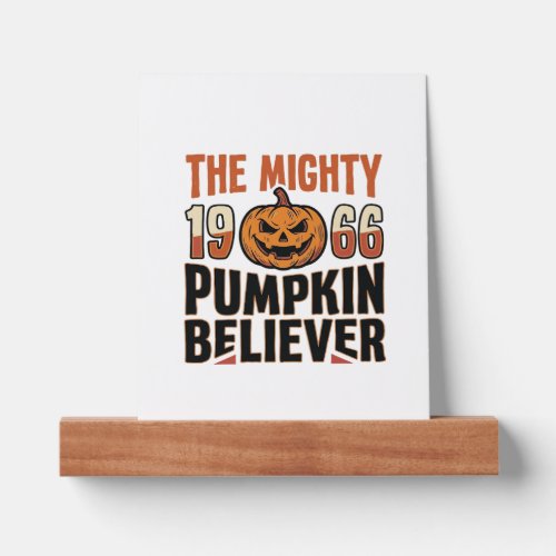 Vintage Pumpkin Believer Halloween Shirt Design_1 Picture Ledge