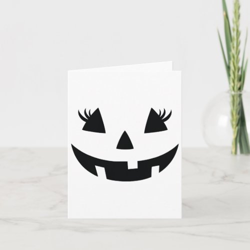 Vintage Pumpkin Face Jackolantern Jack O Lantern H Card