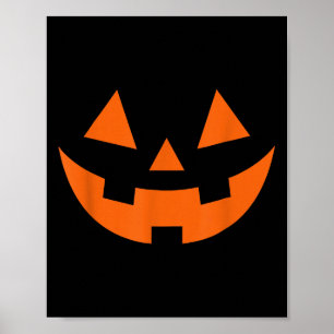 Vintage Pumpkin Face Jackolantern Jack O Lantern H Poster