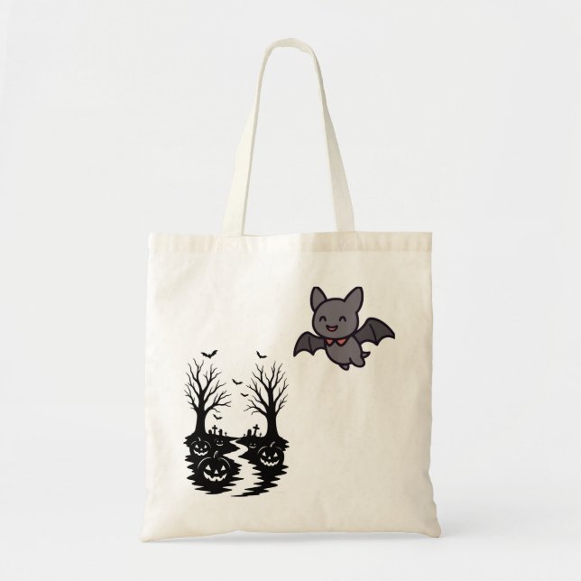 Vintage Pumpkin Harvest Tote Bag (Front)