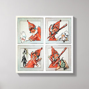 Vintage Punch and Judy Canvas Print