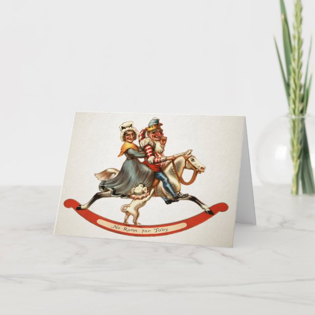 Vintage Punch and Judy Holiday Card (Front)