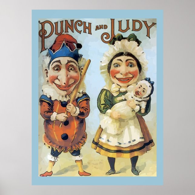 Vintage Punch and Judy Poster (Front)