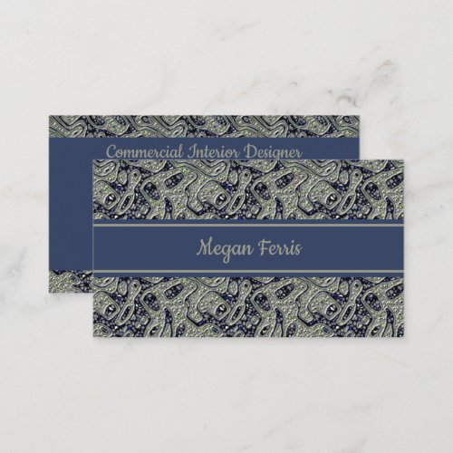 Vintage Punched Tin Business Card