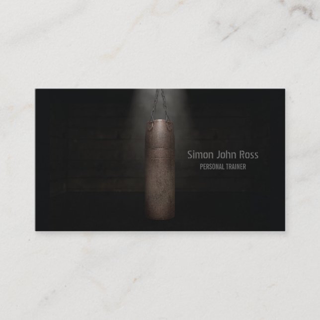 Vintage Punching Bag Business Card (Front)