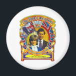Vintage Punk  80'sroyal wedding Charles and Di Magnet<br><div class="desc">Vintage Punk rock royal wedding Charles and Di japanese art print 80's eighties</div>