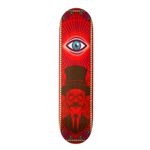 Vintage Punk Seeing Eyes Skateboard Deck