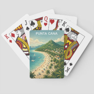 Vintage Punta Cana Dominican Republic Tropical Poker Cards