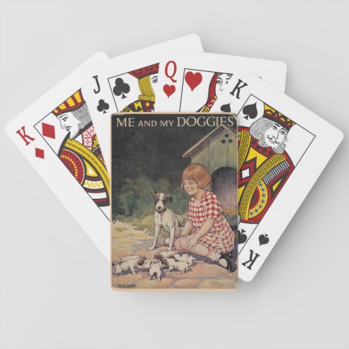 Vintage Puppies Poker Cards