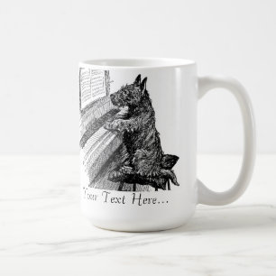 Vintage "Puppy Playing the Piano" Mug